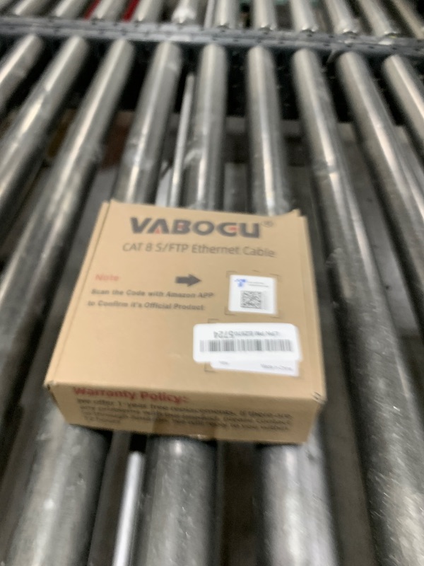 Photo 1 of Vabogu Cat 8 Ethernet Cable, 35ft Heavy Duty High Speed Internet Network Cable, Professional LAN Cable, 26AWG,2000Mhz 40Gbps with Gold Plated RJ45 Connector, Shielded in Wall,Indoor&Outdoor