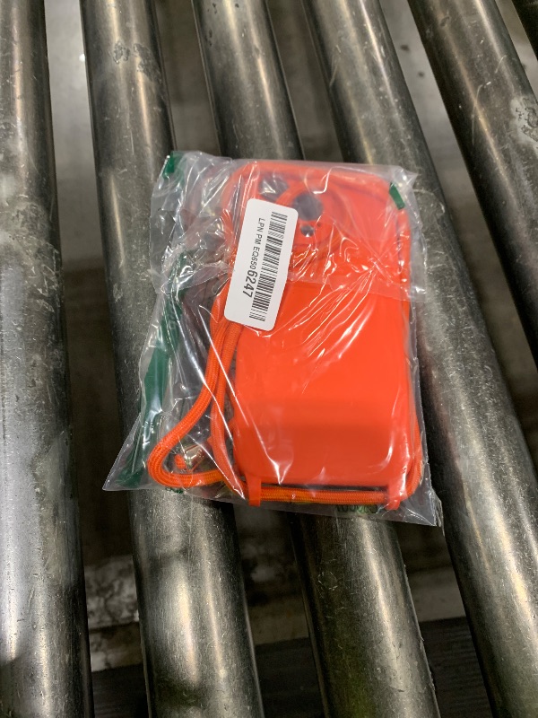 Photo 1 of Blaspins Crossbody Lanyard Strap Case for iPhone 14 Pro Max, Neck Cross Body, Adjustable Holder Removable, Drop Protection Shockproof, Hands-Free Silicone Case 6.7 inch, 150 cm Strap, iP14PM- Orange