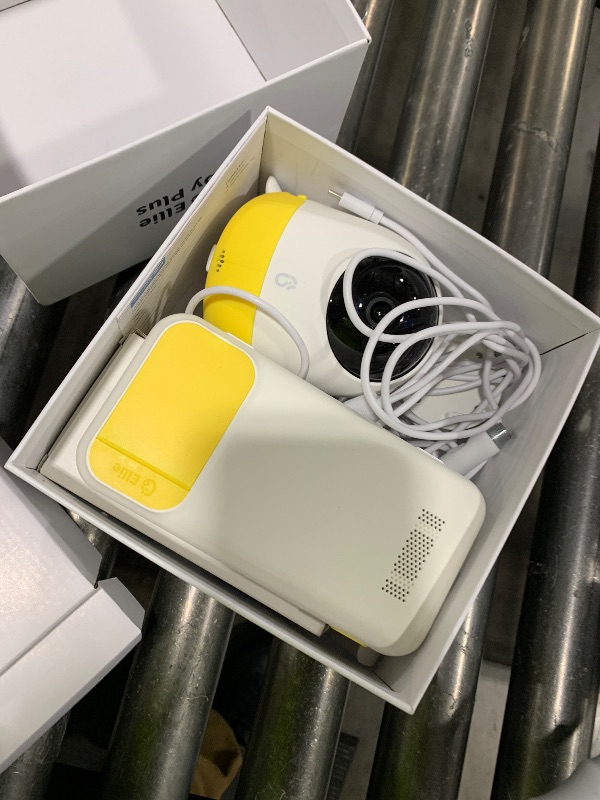 Photo 1 of Ellie Baby Plus: 5" Monitor with 2.5K FHD Camera, Face Cover Alert,Crying & Breathing Detect, Night Vision, 2-Way Audio, Pan-Tilt-Zoom, Crib & Wall Mount All Inside,No WiFi, No Subscription, with APP