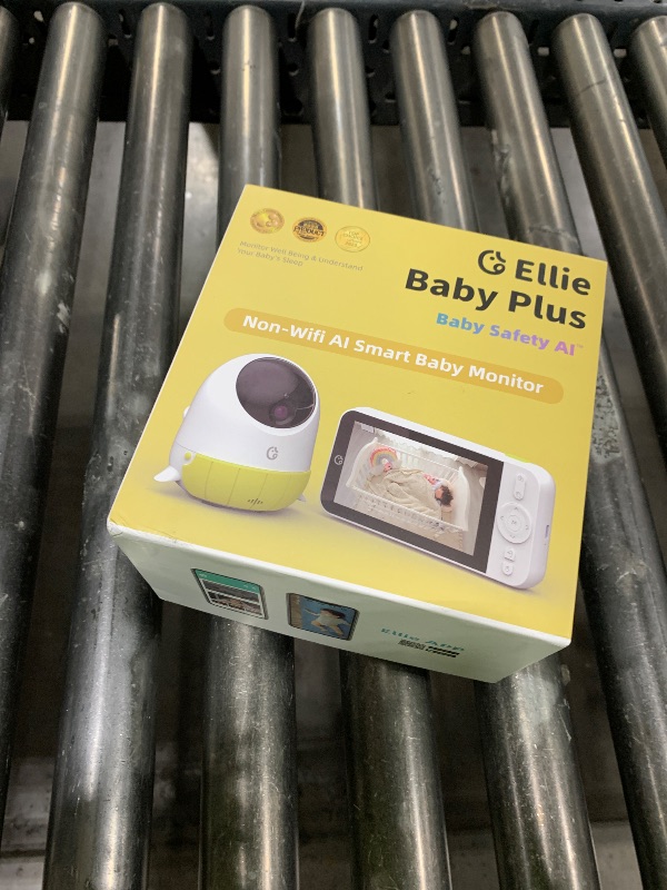 Photo 1 of Ellie Baby Plus: 5" Monitor with 2.5K FHD Camera, Face Cover Alert,Crying & Breathing Detect, Night Vision, 2-Way Audio, Pan-Tilt-Zoom, Crib & Wall Mount All Inside,No WiFi, No Subscription, with APP