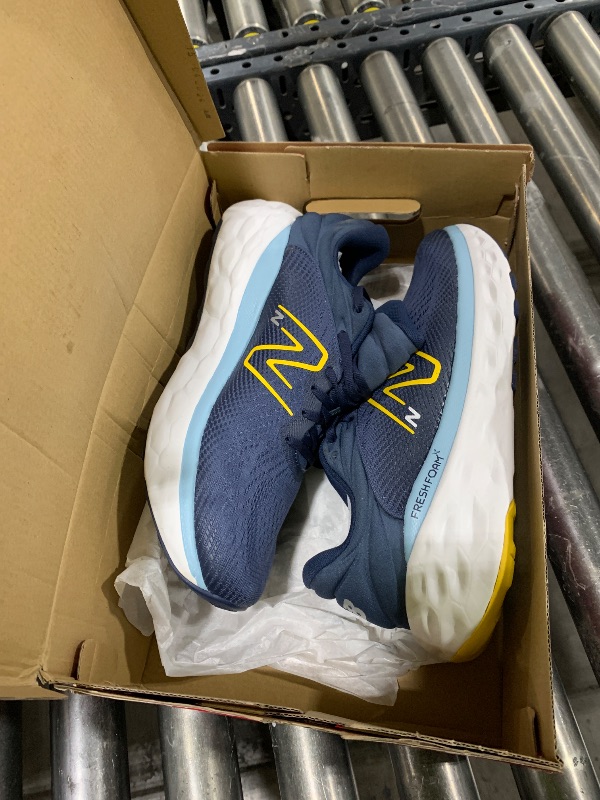 Photo 1 of New Balance Men's M840FCE Running Shoe, Vintage Indigo/Ginger Lemon/Chrome Blue, 11