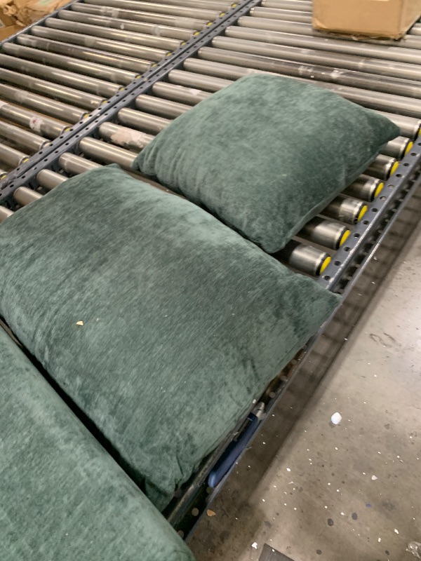 Photo 1 of Osparple 93.7" Sectional Couch, Upholstered Modular Sofa L Shaped Couch with Storage Compartment, Sectional Couches for Living Room and Office, Green
(BACKINGS AND PILLOWS ONLY )