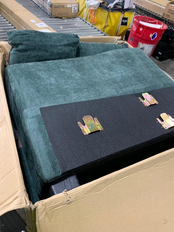 Photo 1 of Osparple 93.7" Sectional Couch, Upholstered Modular Sofa L Shaped Couch with Storage Compartment, Sectional Couches for Living Room and Office, Green
(BACKINGS AND PILLOWS ONLY )