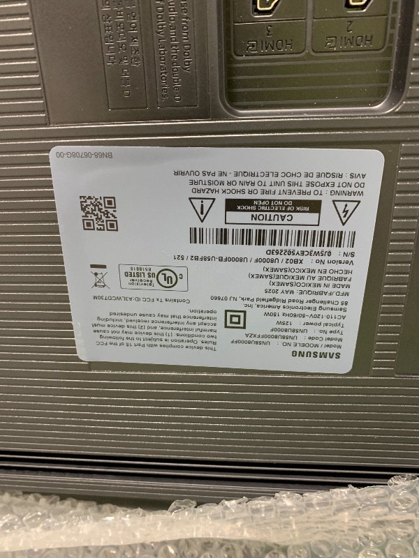 Photo 1 of Samsung 58-Inch Class Crystal UHD U8000F 4K Smart TV (2025 Model) Endless Free Content, Crystal Processor 4K, MetalStream Design, Knox Security, Alexa Built-in