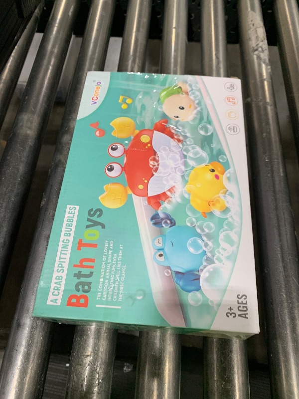 Photo 1 of Baby Bath Toys for Toddlers, Crab Bath Bubble Maker with 12 Songs, 3 Pack Wind-up Pool Toys for Kid, Bathtub Toys As Birthday Gift for Boys Girls