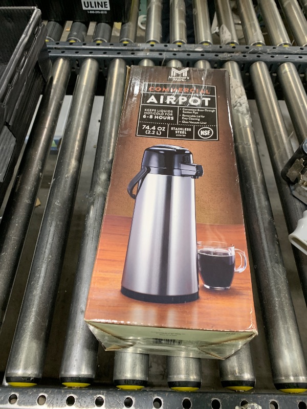 Photo 1 of Coffee Carafe for Keeping Hot - 102oz/3L Airpot Coffee Dispenser with Pump - Insulated Stainless Steel Hot Beverage Dispenser for Parties - Thermal Carafe for Hot Drinks Water Tea Chocolate