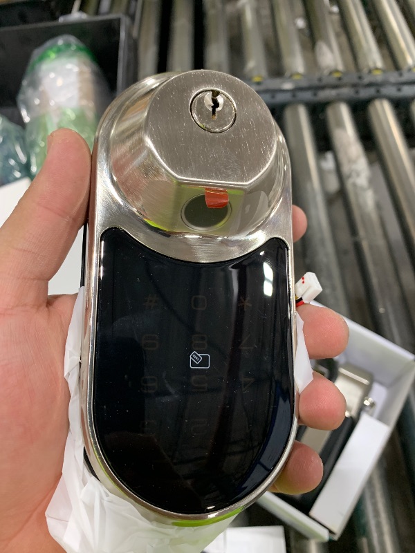 Photo 1 of Veise RZ07 Smart Lock, Fingerprint Door Lock, 7-in-1 Keyless Entry with App Control, Electronic Touchscreen Keypad Deadbolt, Biometric Smart Locks for Front Door, Satin Nickel