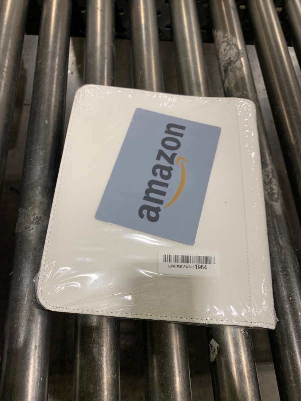 Photo 1 of KUOOKING Toploader Binder, Holds 112+ Toploaders, 4 Pocket Top Loader Card Storage Case, Double-Sided Pockets for trading card in 3 x 4'' Toploaders?White?