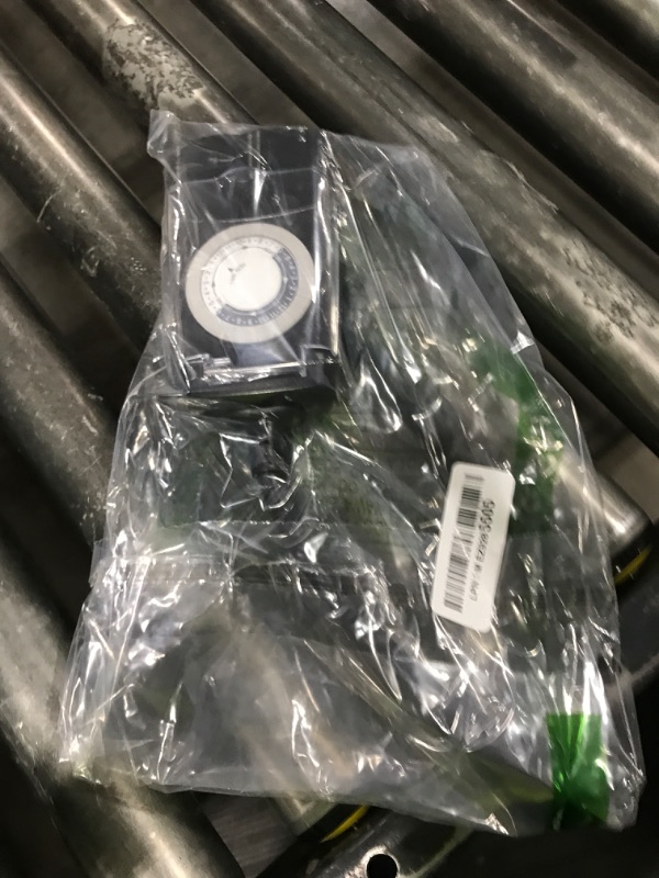 Photo 1 of G-Homa 24 Hour Mechanical Outdoor Timer Outlet, Outdoor Timer for Lights, Waterproof, 2 Grounded Outlets, 15A 1/2HP, Heavy Duty, ETL Listed