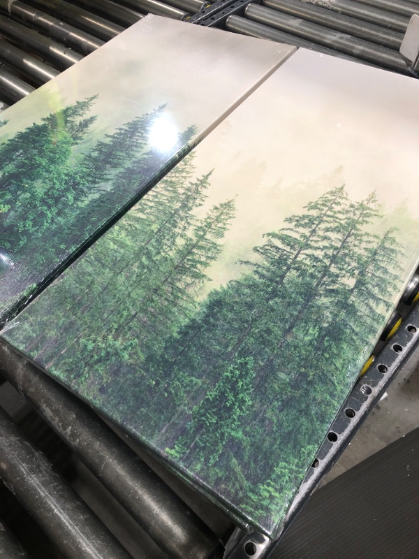 Photo 1 of iKNOW FOTO Large 3 Panel Canvas Painting Wall Art trees 16x32inchx3pcs