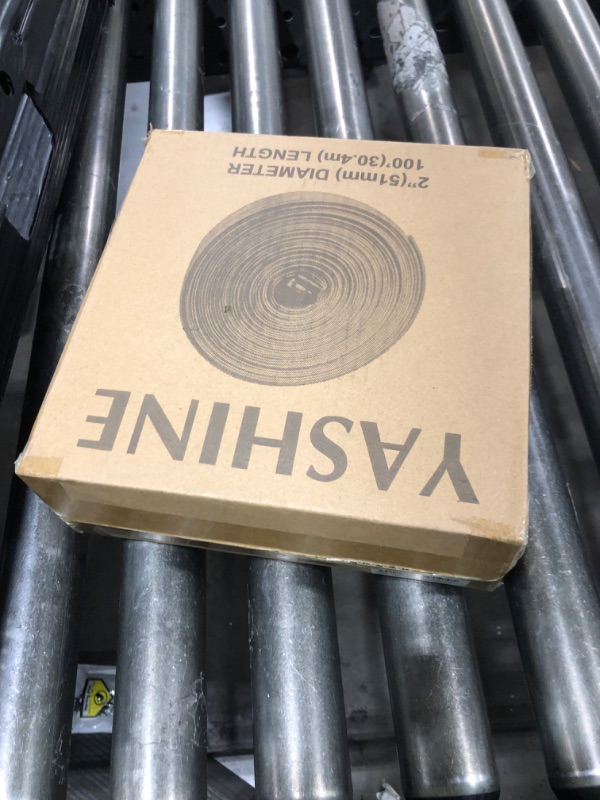 Photo 1 of YASHINE PVC Drain HOSE 2"*100ft, Pool Backwash Hose, Heavy Duty Reinforced Blue PVC Lay Flat Water, For Swimming Drain Pools and Clean Filters, with 2 Clamp