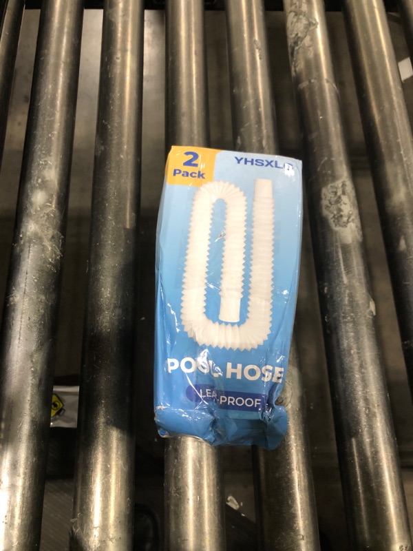 Photo 1 of Pool Hoses for Above Ground Pools, 1.25 x 51 Inch Hose for Filter Pump, Compatible with Filter Pump 607, 637 (2 Hoses + 4 Metal Clamps)