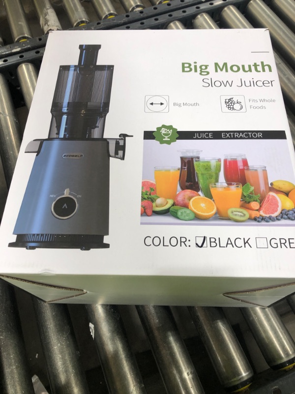 Photo 1 of Juicer Machines, ECOSELF Large Feed Chute for Family Needs, Professional Hands Free Cold Press Juicer For Whole Fruits & Vegetables, Self Feeding for Juice Extractor Machine, Easy to Clean