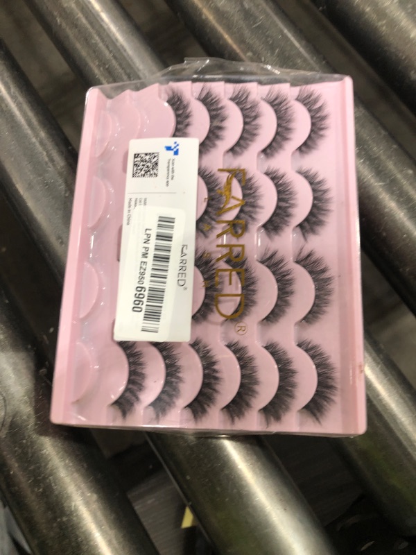 Photo 1 of FARRED Natural Lashes Short Eyelashes Wispy False Mink Lash Pack 14 Pair Natural Look Fluffy Cat Eye Strip Eyelash Small Fake Lashes Full Pestañas Sets for MUA and Beginners Daily Makeup (F1 | 8-14mm)