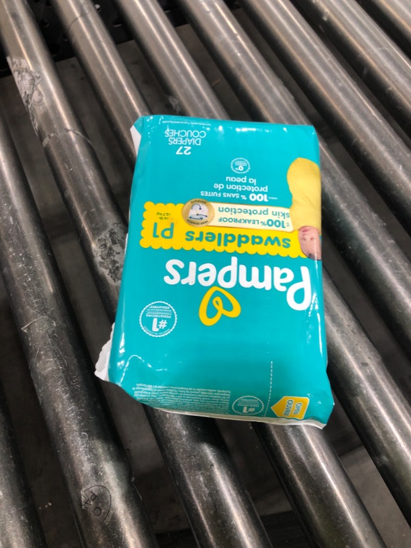Photo 1 of Pampers Baby Diapers - Swaddlers - Size P1, 27 Count, Ultra Absorbent Disposable Preemie Diaper