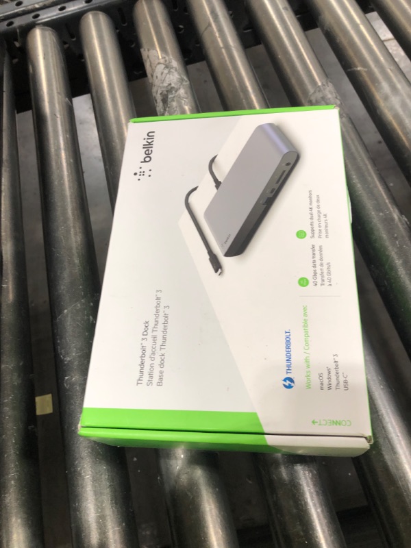 Photo 1 of Belkin Thunderbolt 3 Dock Pro w/ Thunderbolt 3 Cable - USB-C Hub - USB-C Docking Station for MacOS & Windows, Dual 4K @60Hz, 40Gbps Transfer Speed, 85W Upstream Charging, w/ Ethernet, SD & Audio Ports