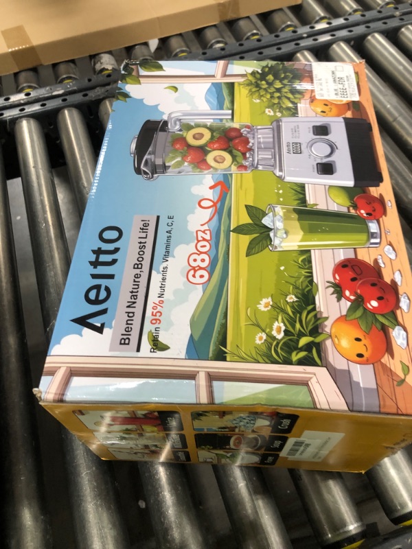 Photo 1 of Aeitto Blenders for Kitchen with 68Oz. Large Capacity, 1800W Max Power Smoothie Blender, 3 Preset Programs & 7 Speeds, Professional Countertop Blender for Smoothies, Ice Crush, Frozen Drinks, Silver