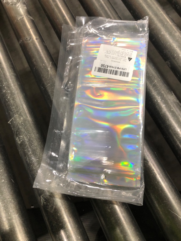 Photo 1 of 100Pcs Holographic Resealable Bags, 4x6 inch Packaging Foil Pouch ?Motomy Mylar Food Storage Bag Great for Small Business and Party Favor……