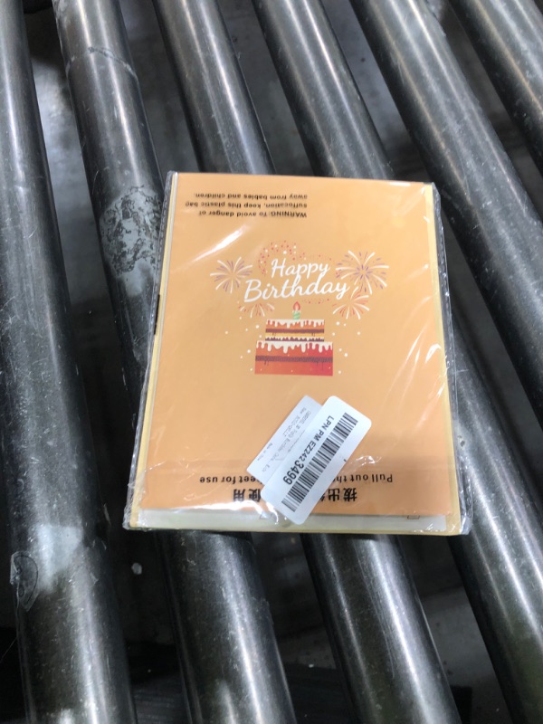 Photo 1 of CANREVEL 3D PopUp Birthday Cards, Blowable LED Light Candle Cake Music Happy Birthday Card Postcards Pop Up Greeting Cards Gifts Ideas for Women, Men, Mom, Wife, Husband, Sister, Boy, Girl, Friend,
