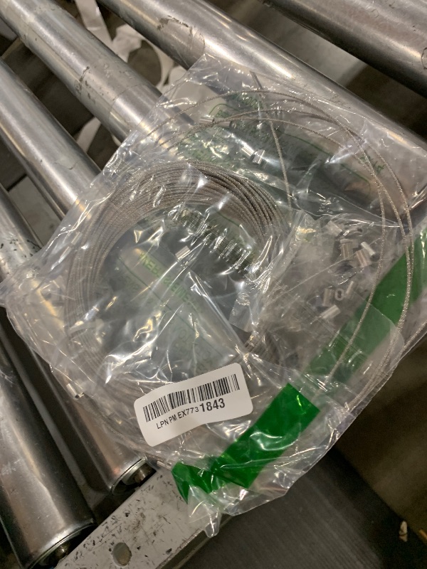 Photo 1 of 1/16 Wire Rope, 304 Stainless Steel Cable, Aircraft Cable, Steel Wire, 100FT with 50Pcs Crimping Sleeves, Clothes Line Wires, Trellis Wire, 7x7 368lbs Breaking Strength