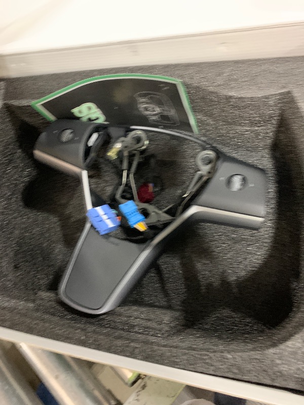 Photo 1 of ZIMABLUE Yoke Steering Wheel for Model 3/Y-2017-2023 Steering Wheel with Heating Function Compatible with Tesla Model 3 Y