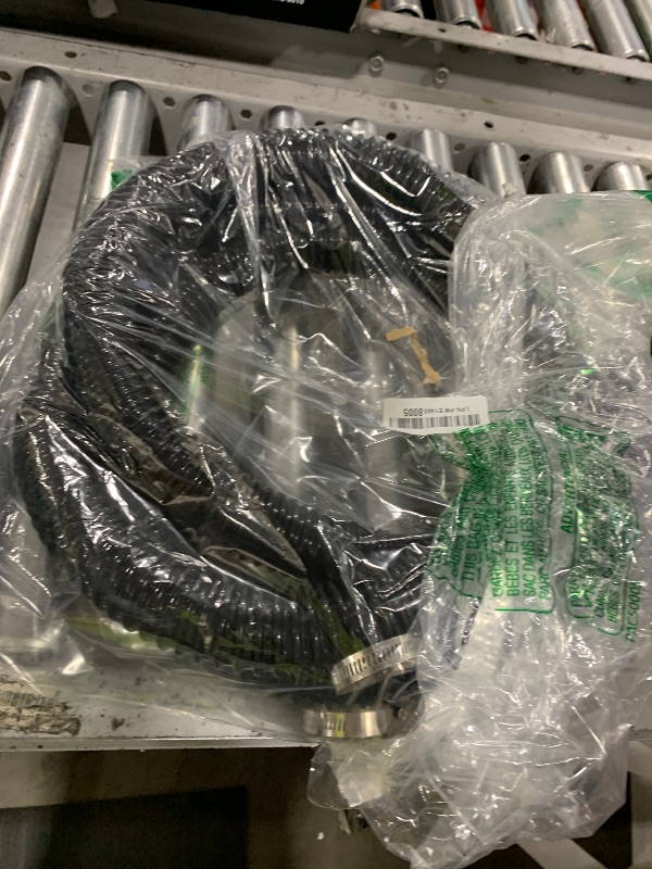 Photo 1 of 1 1/2 Inch Pond Sump Pump Discharge Hose Corrugated Water Hose Black PVC Tubing 10Ft
