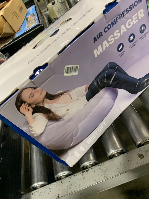 Photo 1 of Gifts for Dad Mom Men Women Christmas Mothers Day, Fathers Day, Air Compression Massager with Heat for Foot, Leg, Calf, Thigh, Knee, Helpful for Vericose Veins, Muscle Fatigue, Cramps, Swelling, Edema