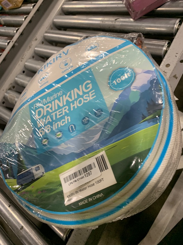 Photo 1 of 100ft RV Water Hose - Drinking Water Hose Contains No Lead, No BPA - Flexible Leak-Free Design - Upgrade Strain Relief Ends - 5/8" Inside Diameter