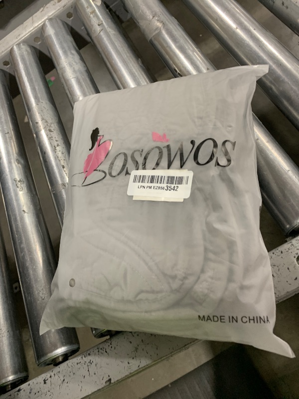 Photo 1 of BOSOWOS Quilted Pillow Shams Set of 2, Decorative Microfiber Standard Bed Pillow Shams, Soft Breathable Pillow Covers with Envelope Closure (Grey, 2Pcs:20 x 26inch)