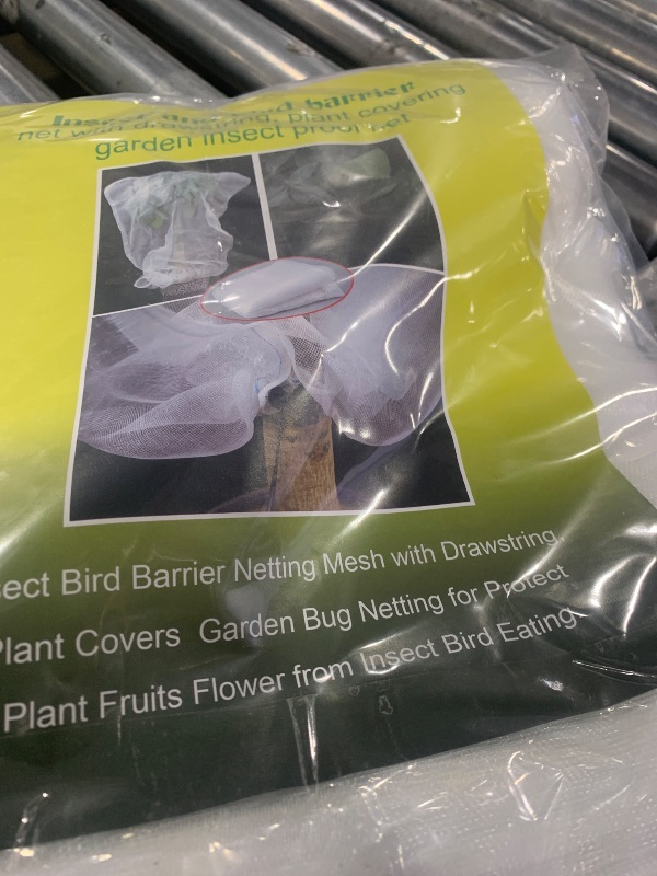 Photo 1 of 8 X 8 Ft Large Fruits Tree Netting Cover with Zipper and Drawstring, Insect Bird Barrier Netting for Garden Protection, Garden Plant Mesh Netting Cover for Cherry Apple Tree Blueberry Bushes