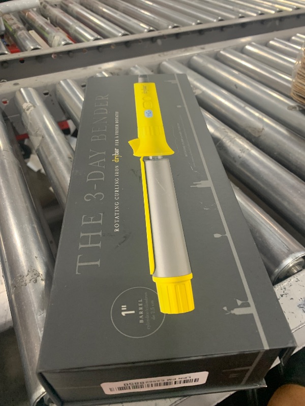 Photo 1 of Drybar The 3-Day Bender Rotating Curling Iron – Shiny Curls and Waves – Salon-Quality Hair Curling Wand