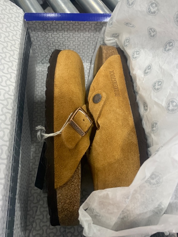 Photo 1 of Birkenstock Women's Boston Soft Footbed Clogs, Mink, Tan, 6-6.5 Medium US