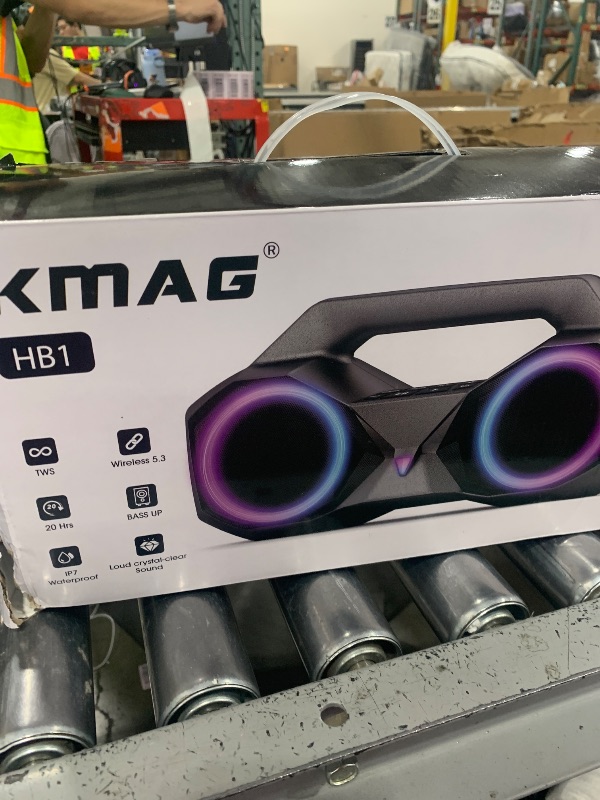 Photo 1 of Speakers Bluetooth Wireless, 80W Loud Speaker with Punchy Bass, HiFi Stereo, IPX7 Waterproof, Long Playtime, Cool Lights, TWS, Portable Speaker for Home, Outdoor, Work and Relaxation, Gifts for All
