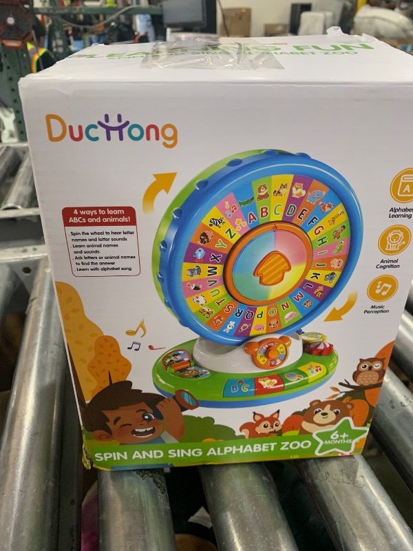 Photo 1 of Learning Toy for Kids 1 2 3 Year Old Boys Girls, Spin and Sing Alphabet Zoo with Sounds, Interactive Educational Toys for Toddler 2-3, First Christmas 1st Birthday Gifts Toy