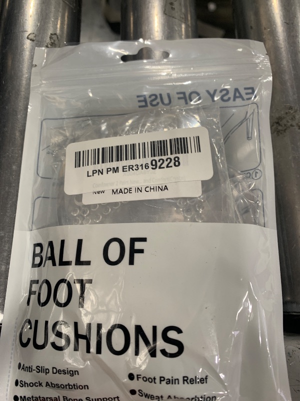 Photo 1 of Comfowner Ball of Foot Cushions, Metatarsal Pads Women, High Heels Non-Slip Comfort Pads, Shoe Support for Metatarsalgia Mortons Neuroma Pain Relief (2 Pairs, Crystal)
