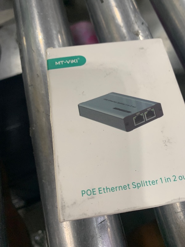 Photo 1 of MT-VIKI 48V POE Ethernet Splitter 1 to 2 1000Mbps, 60W (No Power Supply Required), POE Gigabit Dual RJ45 Splitter for Cat5e/6/7/8 Cable, Work with POE IP Camera, POE Switch and More