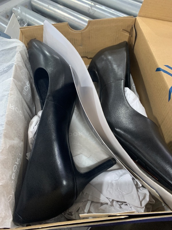 Photo 1 of Rockport Women's Total Motion 75mm Pointed Toe Pump, Black Leather, 9.5