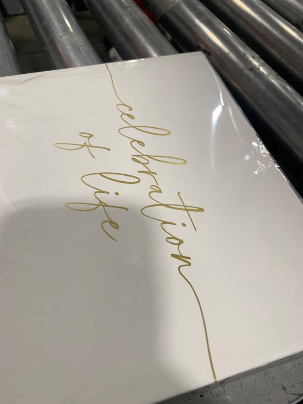 Photo 1 of Lamare Funeral Guest Book for Memorial Service – Elegant Celebration of Life Guest Book and in Loving Memory Guest Book - Condolences Book for Funeral