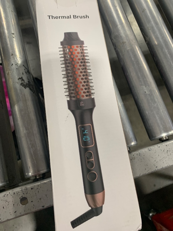 Photo 1 of Lopeie Infrared Thermal Brush for Blowout Look, 1.5 Inch Ionic Thermal Round Brush Makes Hair Smoother Get Natural Curls, Dual Voltage, Easy to Use, Gifts for Women