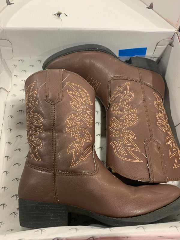 Photo 1 of Deer Stags Girls Ranch Western Boot, Dark Brown, 3 Little Kid
