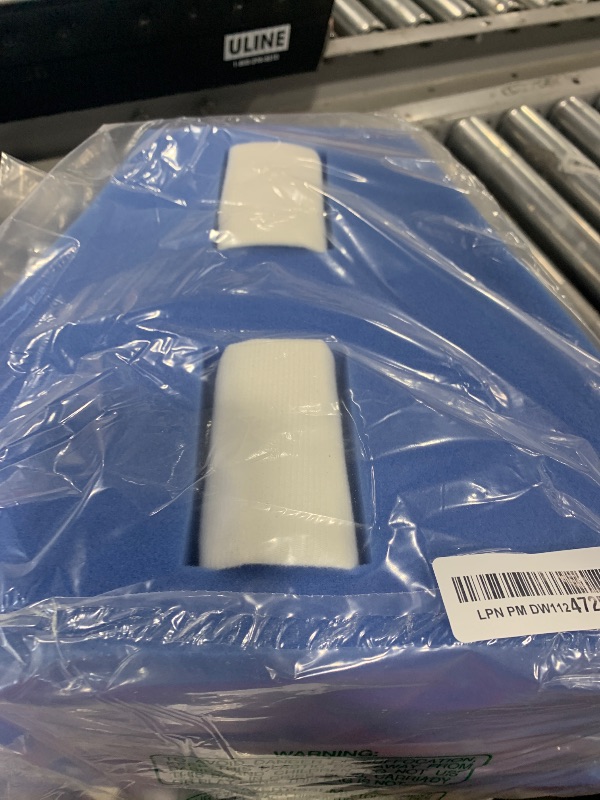 Photo 1 of Rolyan Abduction Pillow, Small, Durable Foam Pillow for with Hip Abduction, Foam Block with Velfoam Strap to Secure and Comfort the Legs and Hips and Reduce Pain, Velfoam Straps Securely Fasten Block