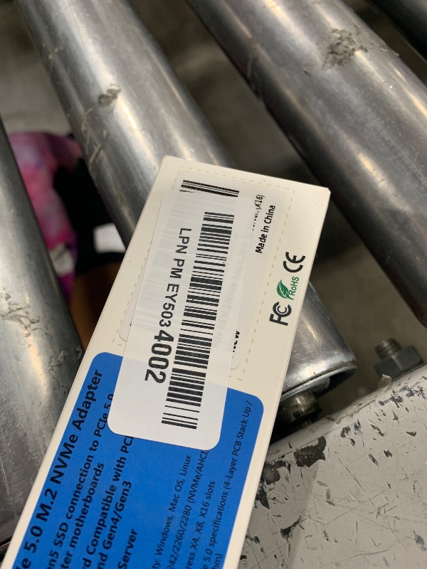 Photo 1 of PCIe 5.0 M.2 NVMe Adapter Expansion Card for PCIe5 Gen5 SSD, Backward Compatible with PCIe 4.0/3.0/2.0/Gen4/Gen3, Fits in 1U Server. (X16)