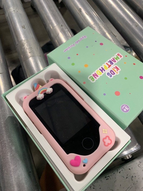 Photo 1 of Kids Smart Phone for Girls Toys, Gifts for 3-10 Year Old Girl Boy Christmas Birthday Kids Toys, 2.8" Touchscreen Toddler Learning Cell Toy Phone with Dual Camera, Game, Music Player, 8GB Card Pink