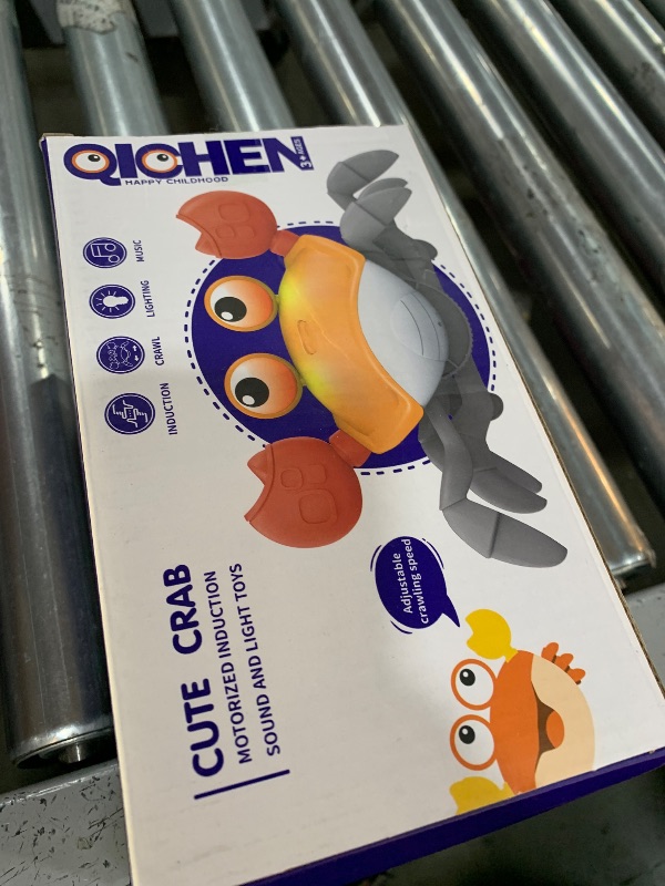 Photo 1 of Crawling Crab Baby Toy Infant: Tummy Time Toys for Babies 3 6 9 12 18 24 36 Months, Walking Dancing Sensing Crab for Toddler 1 2 3 4 Year Old, 1st Music Birthday Gifts for Boys Girls