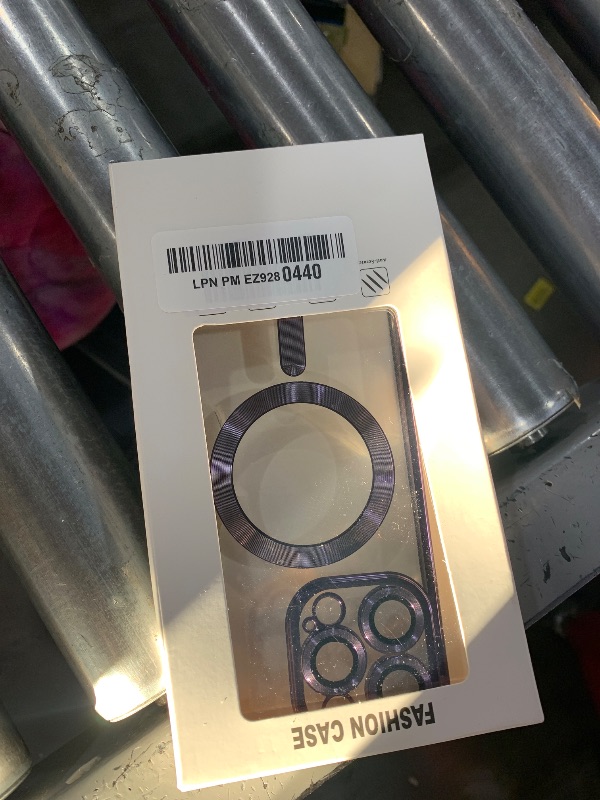 Photo 1 of Misea Magnetic for iPhone 16 Pro Case with MagSafe [Never Yellowing] [Military Grade Drop Protection] Full Camera Lens Protector Plating Soft Clear Phone Case for Women Girls 6.3 inch, Purple
