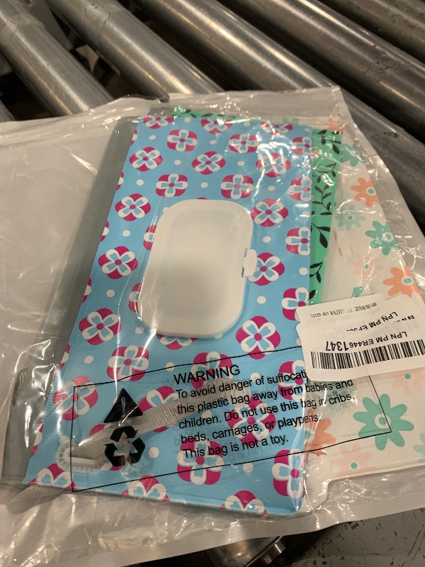 Photo 1 of FEBSNOW 6 Pack Baby Wipes Dispenser, Portable Refillable Wipe Holder, Baby Wipes Container, Reusable Wipes Case, Baby Travel Wet Wipes Pouch