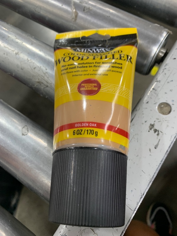 Photo 1 of Minwax Color-Matched Wood Filler, Golden Oak, 6 oz