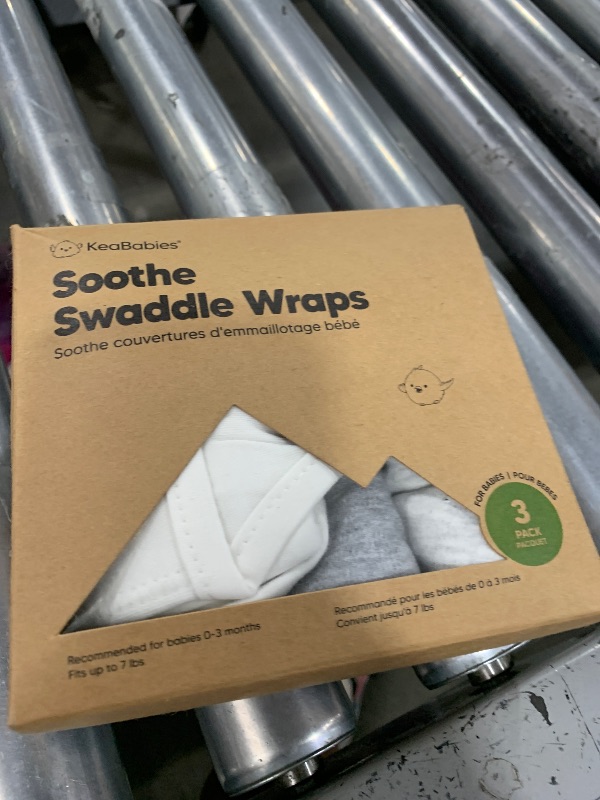 Photo 1 of 3-Pack Organic Baby Swaddle Sleep Sacks - Swaddles for Newborns, Infant 0-3 Months, Baby Girls, Boys, Soft & Snug Newborn Sleep Sack, Nursery Swaddling Blankets (Cloud, XS)