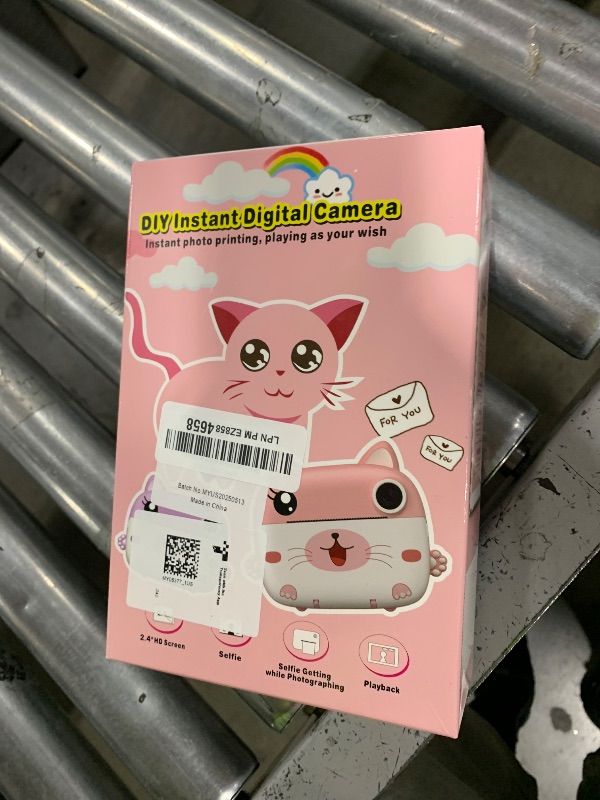 Photo 1 of Kids Camera Instant Print, 3.0" HD Screen Kids Instant Cameras, Christmas Birthday Gifts for Girls Boys 3 4 5 6 7 8 9 10 Year Old, Portable Toddler Travel Toys with 32GB Card & 3 Rolls Printer Paper
