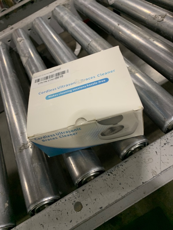 Photo 1 of Ultrasonic Retainer Cleaner, Rechargeable Cordless Retainer Cleaner Machine with 50kHz, 2000mAh Battery Portable Charge Once Use 8 Times, Dental Cleaning Pod for Clear Retainer, Traval Use (80ml)